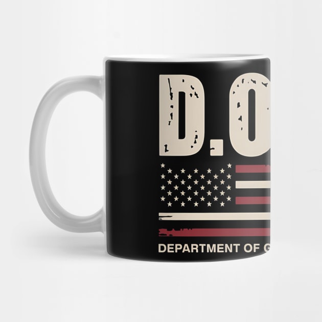 Doge Department Of Government Efficiency Us Flag by ArtistTee ⭐⭐⭐⭐⭐